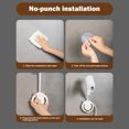 thumbnail image 2 of Estante de almacenamiento para secador de pelo Perforación gratuita Estante creativo para secador de pelo Suministros de baño Wdftyju Libre de BPA, 2 of 4