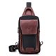 thumbnail image 2 of Pecho Bolso bandolera de cuero para hombre, bolso de pecho informal, bandolera, mochila de viaje, mo BULL CAPTAIN Pecho, 2 of 7