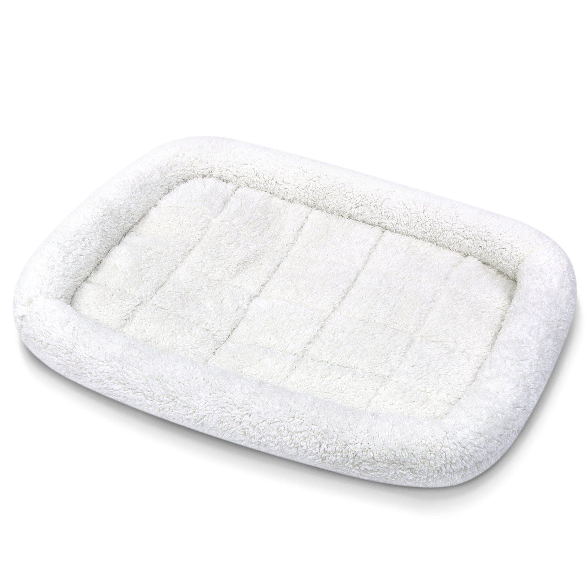 Dog Bed by Fluffy Paws Small Soft Warm Foldable Washable Pet Dog Cat Fleece Crate Mat Bed w