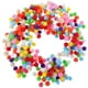 thumbnail image 5 of BRIGHTFUFU 3 bolsas de mini pompones para manualidades: pompones de fieltro de 10 mm para decoración de fiestas, proyectos de arte y manualidades. Bolas esponjosas para proyectos., 5 of 7