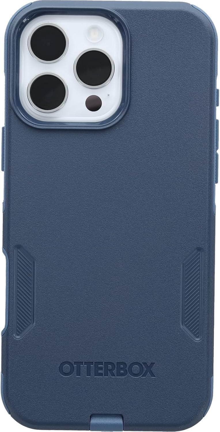 OtterBox iPhone 16 Pro Max (Only) - Commuter Series MagSafe Case - Baby Blue Jeans (Blue) - Built-in Magnets - Slim & Tough - Pocket-Friendly - with Port Protection - Non-Retail Packaging