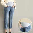 thumbnail image 6 of TUWABEII Maternity Jeans Pregnant Woman Pants Trousers Nursing Prop Belly Legging, 6 of 7