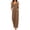 #0009-Khaki, variant on Pounoo Women's Jumpsuits Sleeveless Tie Shoulder Bow Detail Solid Color Casual Loose Wide Leg with Pockets Lightweight Comfortable Rompers Gift