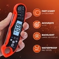 thumbnail image 3 of Trendy Zone 21 Instant Read Digital Meat Thermometer for Grill and Cooking, Waterproof Ultra-Fast Thermometer with Backlight & Calibration, Digital Food Probe for Kitchen, Outdoor Grilling, and BBQ, 3 of 8