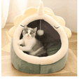 thumbnail image 2 of Casa Y Cama Gato Plegable Con Cojín Suave Para Mascota Xtellar verde, 2 of 4