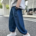 thumbnail image 2 of WRKEKC Jeans for Boys Tencel Denim Elastic Waist Jogger Style Anti Mosquito Lightweight Casual Kids Pants 5-15 Years, 2 of 9