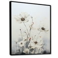 thumbnail image 2 of Designart "Fantasia Of White Wildflowers I" Wildflowers Floater Framed Canvas Art Print, 2 of 5