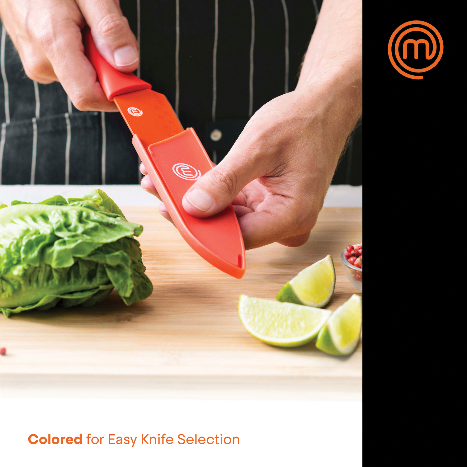 Buy MasterChef 15 Piece Knife & Board Set, 6 Knives with Sleeves and 3