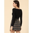 thumbnail image 4 of DARING DIVA Women's Plaid Layers A Line Tartan Mini Skirt XS Dark Blue, 4 of 6