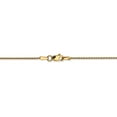 thumbnail image 3 of Real 14kt Yellow Gold 1.0mm Parisian Diamond-cut Wheat Chain Anklet; 10 inch; for Adults and Teens; for Women and Men, 3 of 4