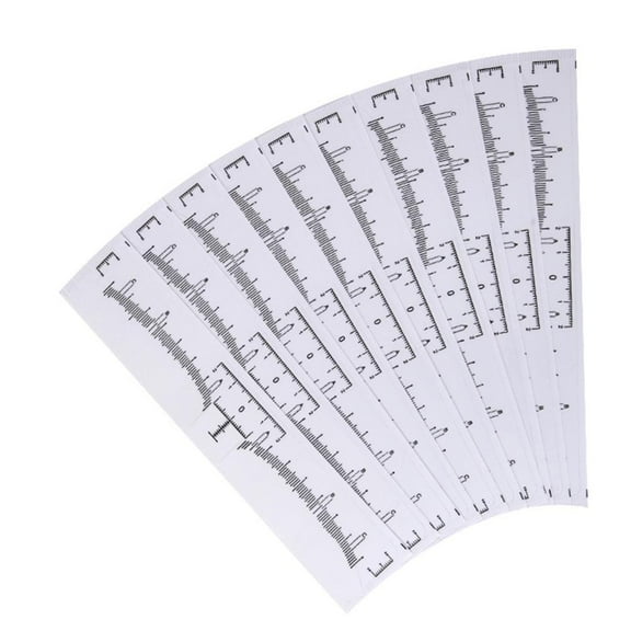 Adjustable Eyebrow Ruler Eyebrow Shaping Tool Sticker Makeup Tattoo Shaper Stencil Measure Tool