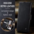 thumbnail image 2 of Samsung Galaxy S24 Ultra Case Wallet, Galaxy S24 Ultra Leather Case, Wallet Case Book Folding Flip Case with Kickstand Card Holders Slots Protective Cover for Galaxy S24 Ultra Black, 2 of 12