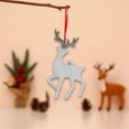 thumbnail image 4 of AuroraX Minimalist Christmas Decoration Cute Plastic Hanging Beige Keepsake Ornaments 3.3" 2025 Glitter Decorative Deer for Xmas Gifts,Indoor,Christma Tree Decor, 4 of 8