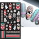 thumbnail image 4 of 5D Christmas Nail Stickers Snowman Winter Decor Gloves Hats Bear Penguins Sliders Embossed Knit Sweater Decals Manicure GL5D-K, 4 of 4