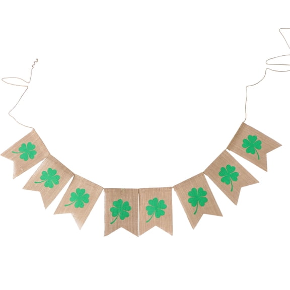 COSMOBETTY Irish Banner 2 8 Meters Long In Green And White For Patricks Set