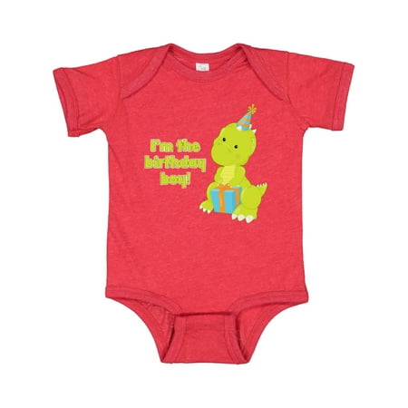 

Inktastic I m the Birthday Boy T-rex Dinosaur Party Gift Baby Boy Bodysuit