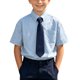 thumbnail image 1 of Odeerbi Camisa de Vestido Para Niños Con Corbata Camisas de Uniforme Escolar de Manga Corta Con Bolsillo, 1 of 9