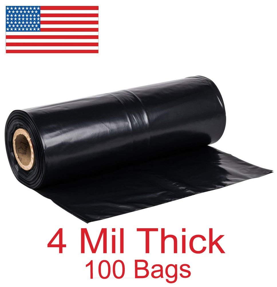 42 Gallon Roll of Extra Heavy Duty Contractor Trash Bag, True 4MIL
