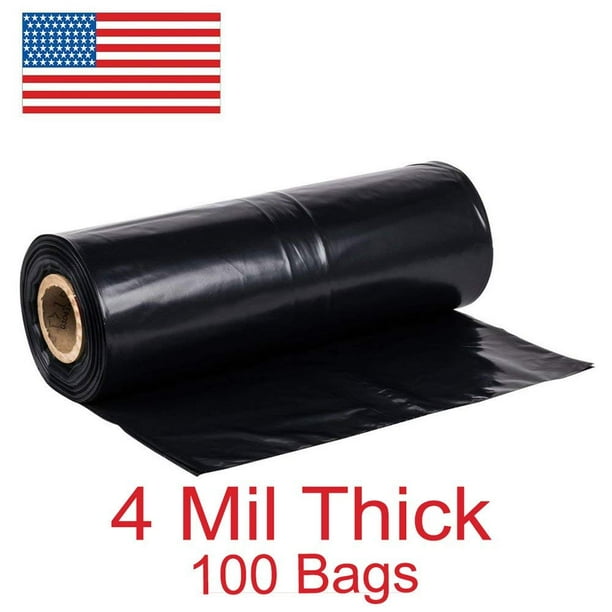 42 Gallon Roll of Extra Heavy Duty Contractor Trash Bag, True 4MIL