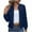 Navy, variant on Womens Quilted Jacket No Hood Lightweight Warm Full-Zip Bomber Coat Long Sleeve Winter Outerwear with Pocket (XL, Brown)