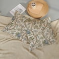 thumbnail image 5 of Chinoiserie Pillow Covers 18x18 Set of 2 Blue Green Bird Floral Throw Pillows Vintage Blue Flowers Decorations Outdoor Pillowcase Chinoiserie Decor Farmhouse Linen Cushion Case for Couch Home, 5 of 6