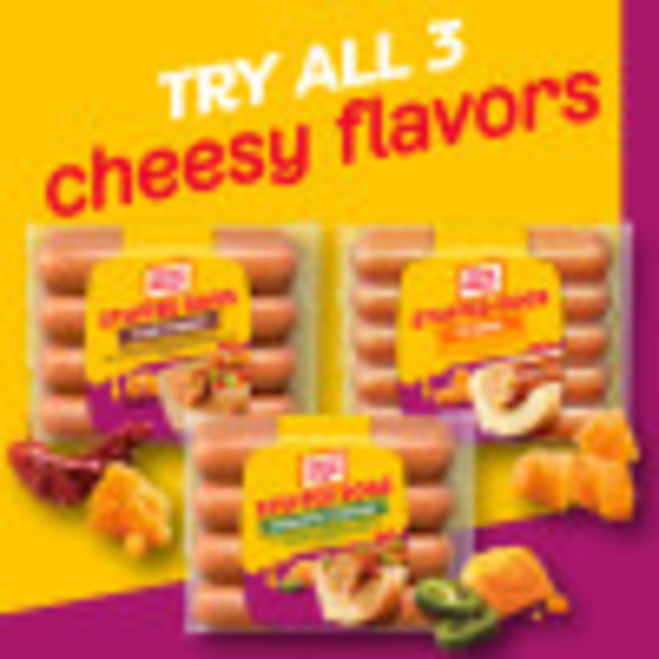 Oscar Mayer Jalapeño Cheddar Stuffed Dogs, 8 Count Pack