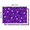 thumbnail image 6 of Purple Halloween Pattern Summer Placemats Table Placemats Set Of 4-Linen Kitchen Washable Placemats Table Mats 11.8"x17.7" Non-Slip Heat Resistant, 6 of 6