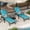 Sky blue, variant on Kicctia 2PCS 5-Position Adjustable Outdoor Lounge Chairs, Durable Textilene Reclining Patio Lounger, Ideal for Poolside, Garden, Balcony, Beach – Beige