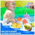 thumbnail image 2 of Juguete de baño, animales flotantes que se decoloran y rocian con agua, accesorio para piscina de baño, juego de pesca de tiburones para bebés y niños, 2 of 5