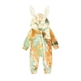thumbnail image 2 of Conairie Easter Outfits Set For Baby Boy One Onesie Color Block Long Sleeve Infant Bodysuit Summer Spring Romper Clothes Brown 6-12 M, 2 of 7