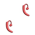 thumbnail image 2 of Matsuzay Auricular compatible con Bluetooth Cancelación de ruido Corriendo Auricular ergonómico Auricular Pequeño Auricular manos libres Teléfono Rojo 2piezas, 2 of 6
