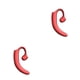 thumbnail image 2 of Injueey Auricular compatible con Bluetooth Fitness Jogging Auricular Control de volumen Manos libres Audio Bajo Auricular inalámbrico Rojo Type2 NO2, 2 of 6