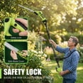 thumbnail image 6 of HOTREE 21V Cordless Pole Hedge Trimmer, 3-in-1 with 6 in Pole Saw & Branch Saw Attachment, 2.0Ah Battery & Charger, 16 ft Reach, 6 of 8