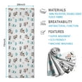thumbnail image 2 of White Cow Milk Cow Pattern Hot Yoga Mat Towel Non Slip for Hot Yoga - Quick-Drying Yoga Mat Cover with 4 Corner Pockets with Travel Bag - Hot Yoga Towel Non Slip Grip Moisture Wicking Sweat 70"x26", 2 of 6