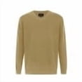 thumbnail image 5 of Krumba Mens Big Tall Sweater Cotton Oversized Long Sleeve Kintted Light Causal Plus Pullovers Tan 4XL, 5 of 11