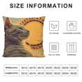 thumbnail image 5 of Orinice Cute Cat Graphic Decorative Throw Pillow Cover for Home Couch Living Room Bed Sofa - Short Plush Material - Invisible Zipper Design - Pack of 1 20x20in, 5 of 5
