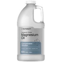 Magnesium Oil | 64 fl. oz | Therapeutic Grade | Paraben Free Odorless Formula | by Horbaach