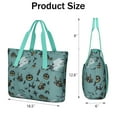 thumbnail image 3 of Tote Bag for Women - Halloween Witchy Motifs Pattern Shoulder Bag - Large Utility Work Duffle Bag with Zipper Handbag for Travel, Work, Sprots, 3 of 5