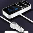 thumbnail image 3 of Adaptador del eje la estación carga del coche los cargadores 12-24V del 8 puertos USB, 3 of 6