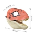 thumbnail image 3 of Máscara Dinosaurio Látex Natural Dinosaurio Raptor para Niños ( ) Rojo Negro, 3 of 5