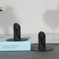 SEWCHICS 2-Pack Black Metal Iron Candlestick Holders for Elegant and Cozy Home Decor, Stylish Candle Holders