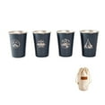 thumbnail image 1 of Eigraketly Vaso de vino de acero inoxidable de 4 piezas, taza de té y leche, tazas de agua y cerveza para exteriores, suministro de cocina para Ropa Deportiva, Zapatos tipo4, 1 of 6