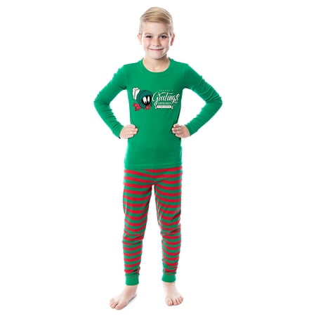 Chuck E. Cheese Christmas Merry Cheesemas 2PC Long-Sleeve Tight-Fit Holiday Matching Family Pajama Set For Adults Kids