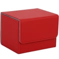 thumbnail image 1 of Deck Card Box Large Capacity Game Card Box for 100+ Sleeved Cards Deck Card Leather Container with Magnetic Lock Game Cards Deck Box Gift for Friends and Relatives, 1 of 9