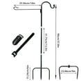 thumbnail image 2 of Garden Stand and Hook Holder for Bird Feeder with Tiger Clip and Stoppers - Seasonal Outdoor Accessory for and Yard, 2 of 8