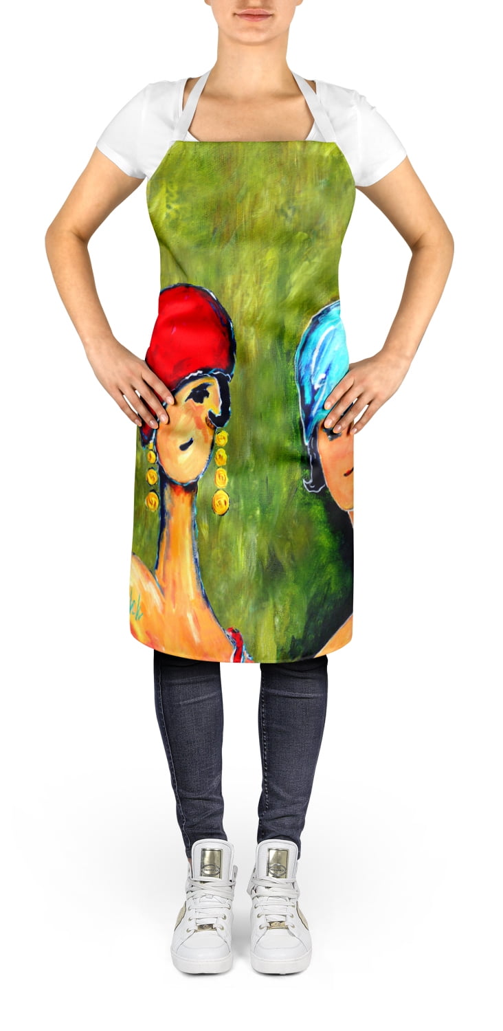 Carolines Treasures MW1265APRON Young Voncile and Azaline Apron Large multicolor
