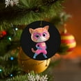 thumbnail image 6 of Super Kitties Circular Ceramic Pendants Christmas Tree Decorations Hanging Ornaments Xmas Round Ornaments 1 Pcs, 6 of 8