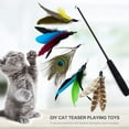 thumbnail image 3 of Graflsoa Adjustable DIY Cat Teaser Wand with 3-Section Telescopic Design (14.56-39.37 Inch), High-Quality EVA & Glass Fiber, Interactive Toy for Indoor & Outdoor Play, Perfect Gift for Cat Lovers -, 3 of 7