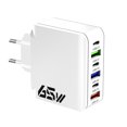 thumbnail image 2 of European Standard 65W Multi Port Fast Charging Charger 6-in-1 USB Fast Charging Head Compatibled With Multiple Devices, 2 of 6