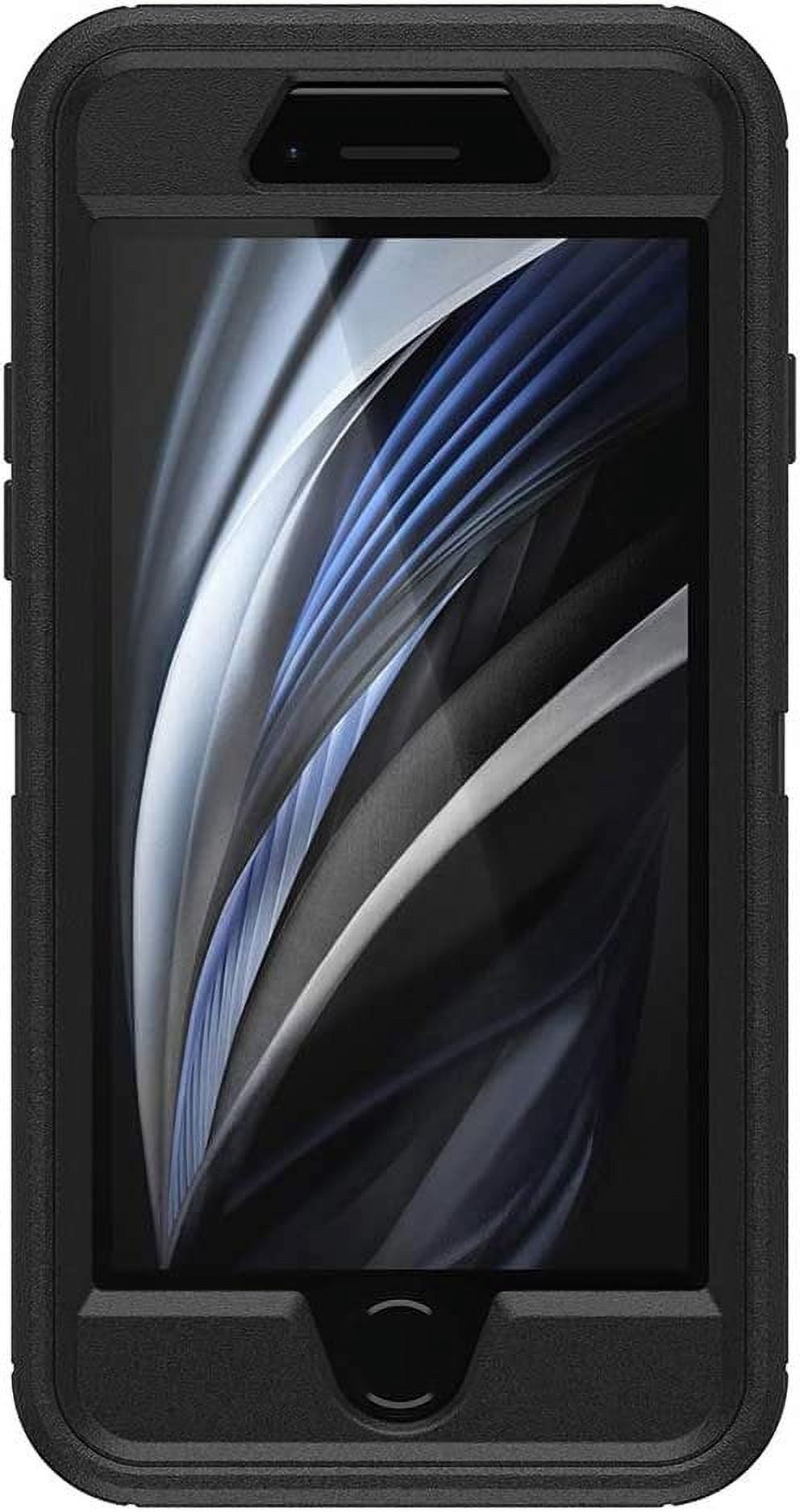 OtterBox DEFENDER SERIES Case for iPhone SE 3rd and 2nd gen and iPhone 8/7 - BLACK